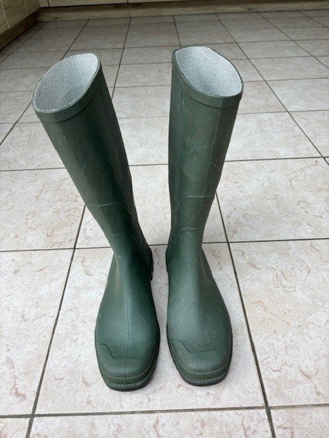 Groene Rubberen Regenlaarzen Ginocchio (43), Tuin en Terras, Werkkleding, Gebruikt, Heren, Ophalen of Verzenden, Laarzen