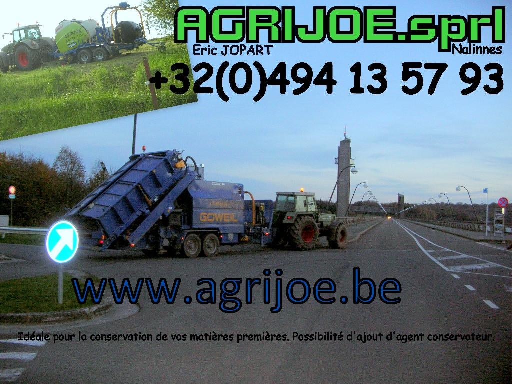 maïsbalen, Zakelijke goederen, Ophalen