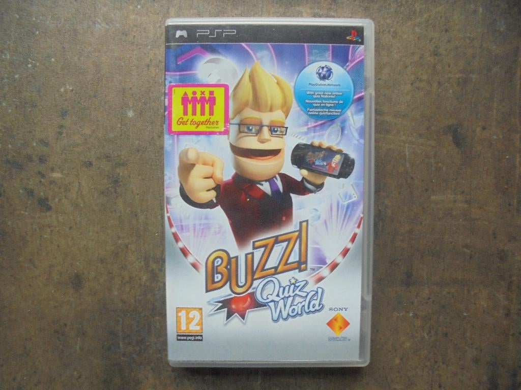 Buzz Quiz World voor PSP (zie foto's), Games en Spelcomputers, Puzzel en Educatief, Gebruikt, Ophalen of Verzenden, 3 spelers of meer