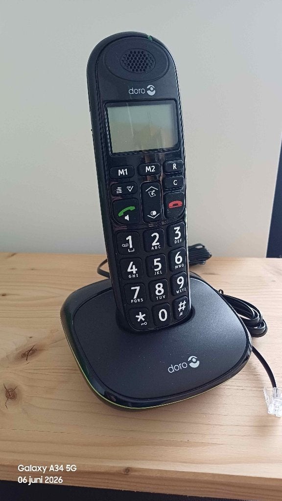 Draadloze telefoon, Telecommunicatie, Ophalen, Zo goed als nieuw, 1 handset, Stralingsarm