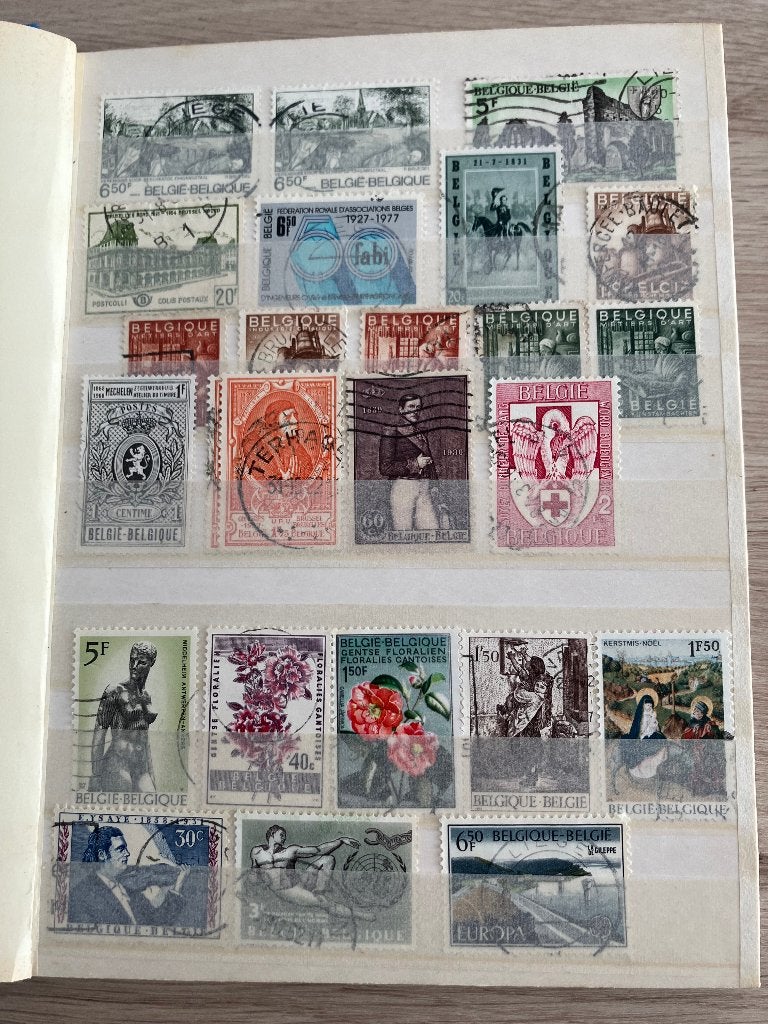 Album de timbres belges oblitérés, Enlèvement ou Envoi, Affranchi, Oblitéré