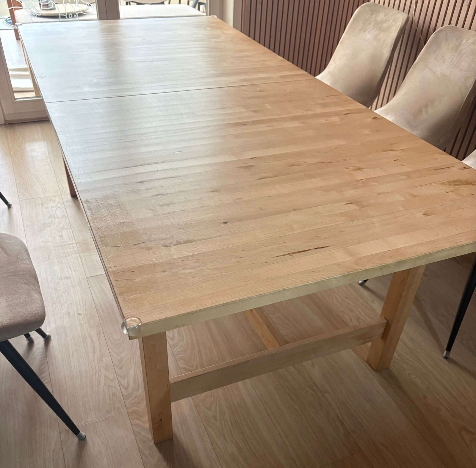 Tafel met stoelen, Huis en Inrichting, Ophalen, Gebruikt, 200 cm of meer, 50 tot 100 cm