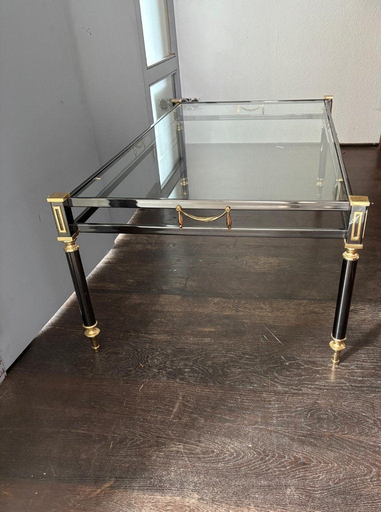 Glazen salontafel, Huis en Inrichting, Tafels | Salontafels, Ophalen, Zo goed als nieuw