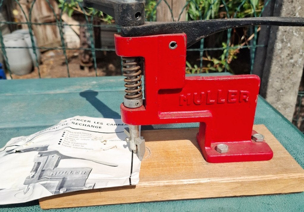 Tegelboor Machine  Muller  van Ø 30 tot Ø70, Ophalen of Verzenden, Zo goed als nieuw, Minder dan 400 watt, Overige typen