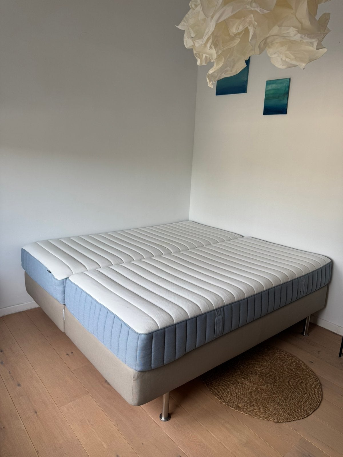 IKEA boxspring + matrassen, Enlèvement, Utilisé