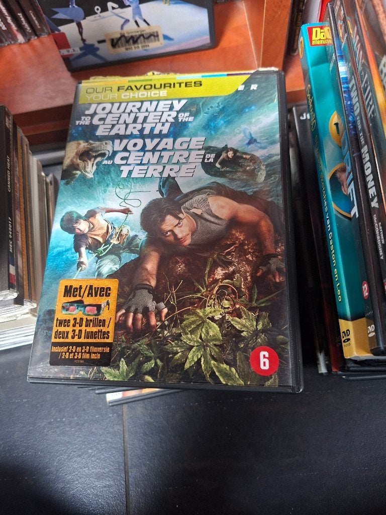 dvd- journey to the center of the earth - met 3d bril - 2dvd, Nederlands, Ophalen of Verzenden, Zo goed als nieuw, Vanaf 6 jaar