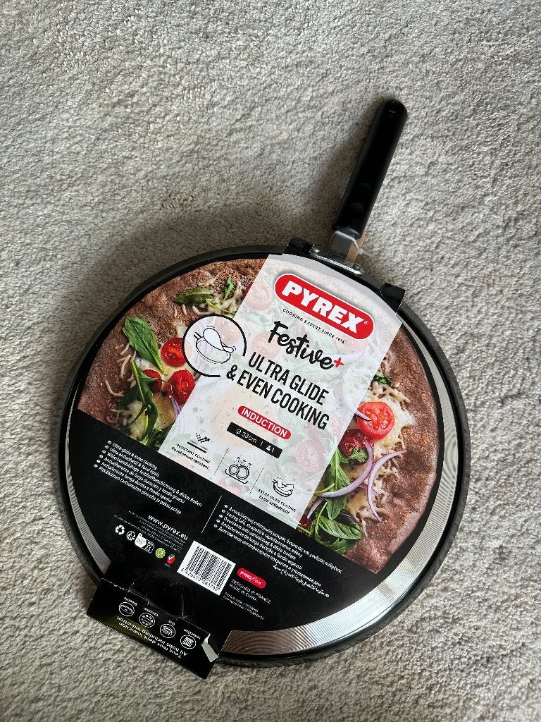 PYREX, Poêles à crêpes ANTI-ADHÉSIVE + SPATULE, Maison & Meubles, Cuisine | Casseroles & Poêles, Enlèvement, Neuf, Poêle à crêpes