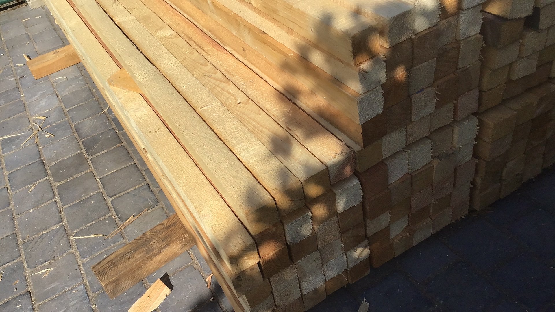 Kepers stevige 3 m lengte 6,5 cm op 6,5 cm, Tuin en Terras, Ophalen, Zo goed als nieuw