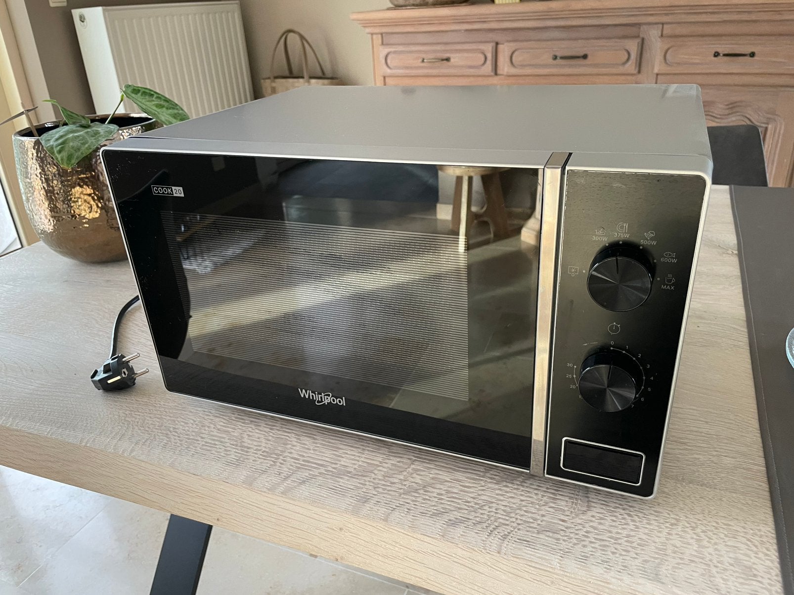 Microgolf Whirlpool, Comme neuf, Enlèvement, Micro-ondes, Plaque tournante