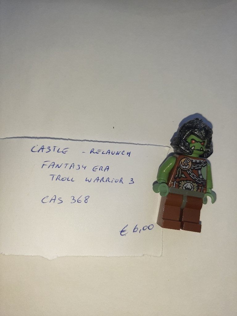 Lego Minifig Castle Fantasy Era - Troll Warrior 3, Neuf, Enlèvement ou Envoi, Lego, Minifigurine