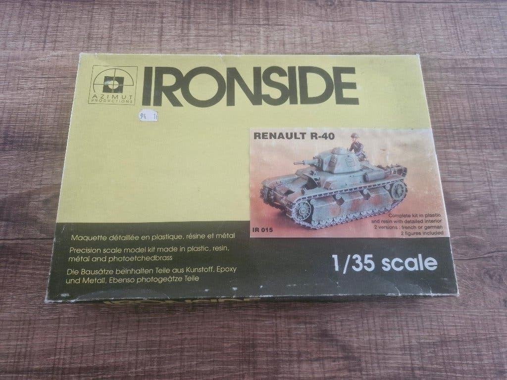 Ironside 1/35 Renault R-40, Hobby & Loisirs créatifs, Modélisme | Voitures & Véhicules, Comme neuf, Tank, 1:32 à 1:50, Autres marques