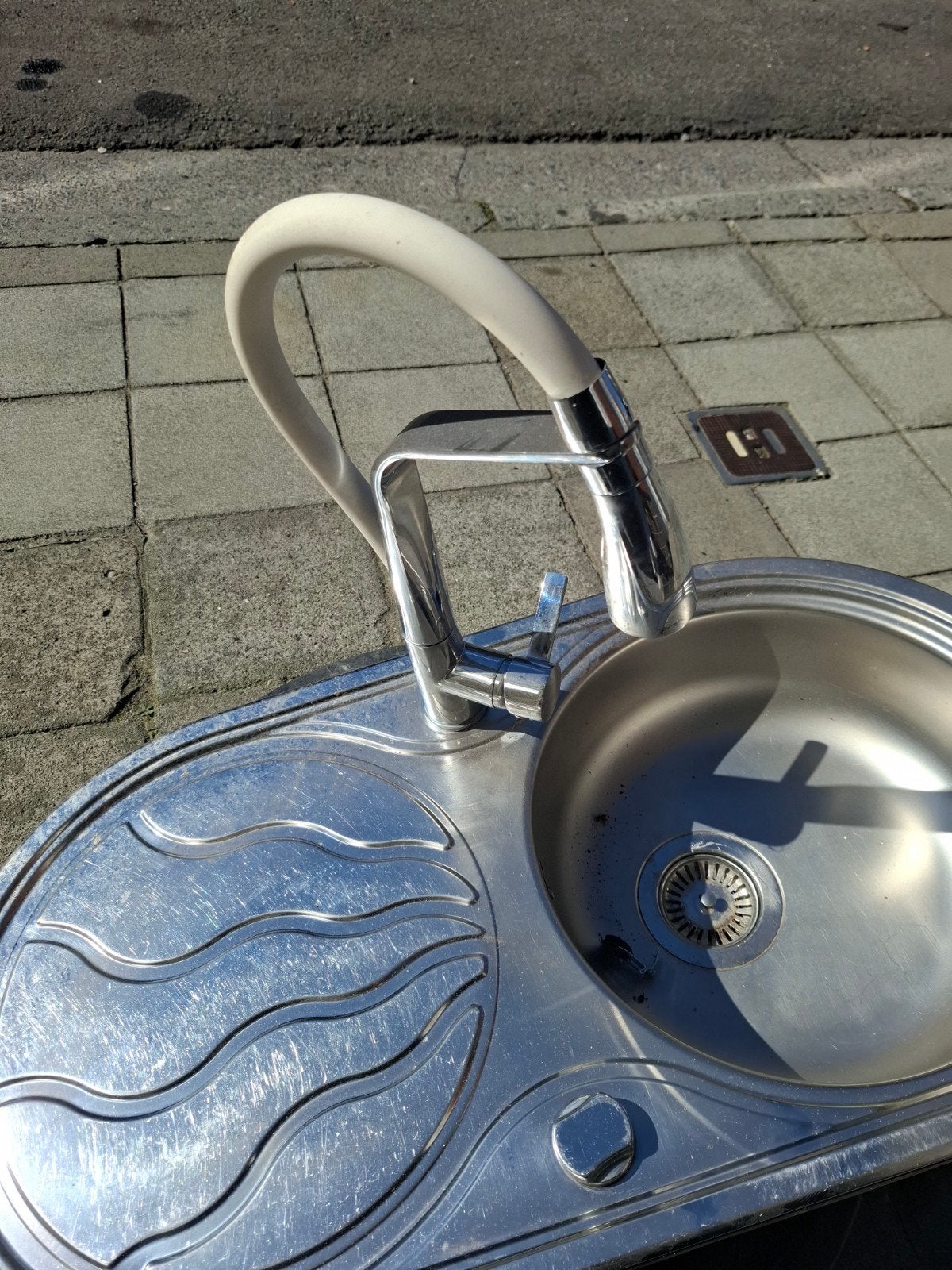 évier de cuisine, Bricolage & Construction, Enlèvement, Inox, Robinet