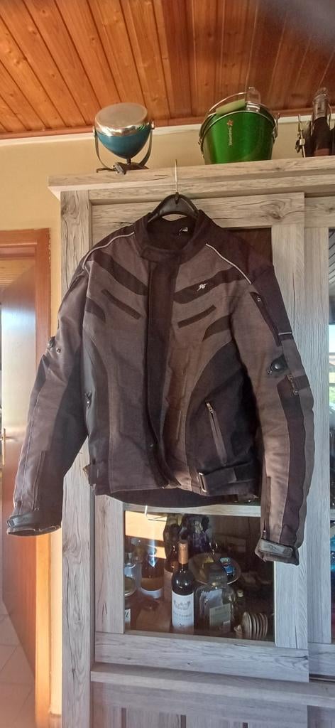 Motorjas (heren en dames  Rusty Stitches textiel zwart/grijs, Motos, Vêtements | Vêtements de moto, Enlèvement ou Envoi
