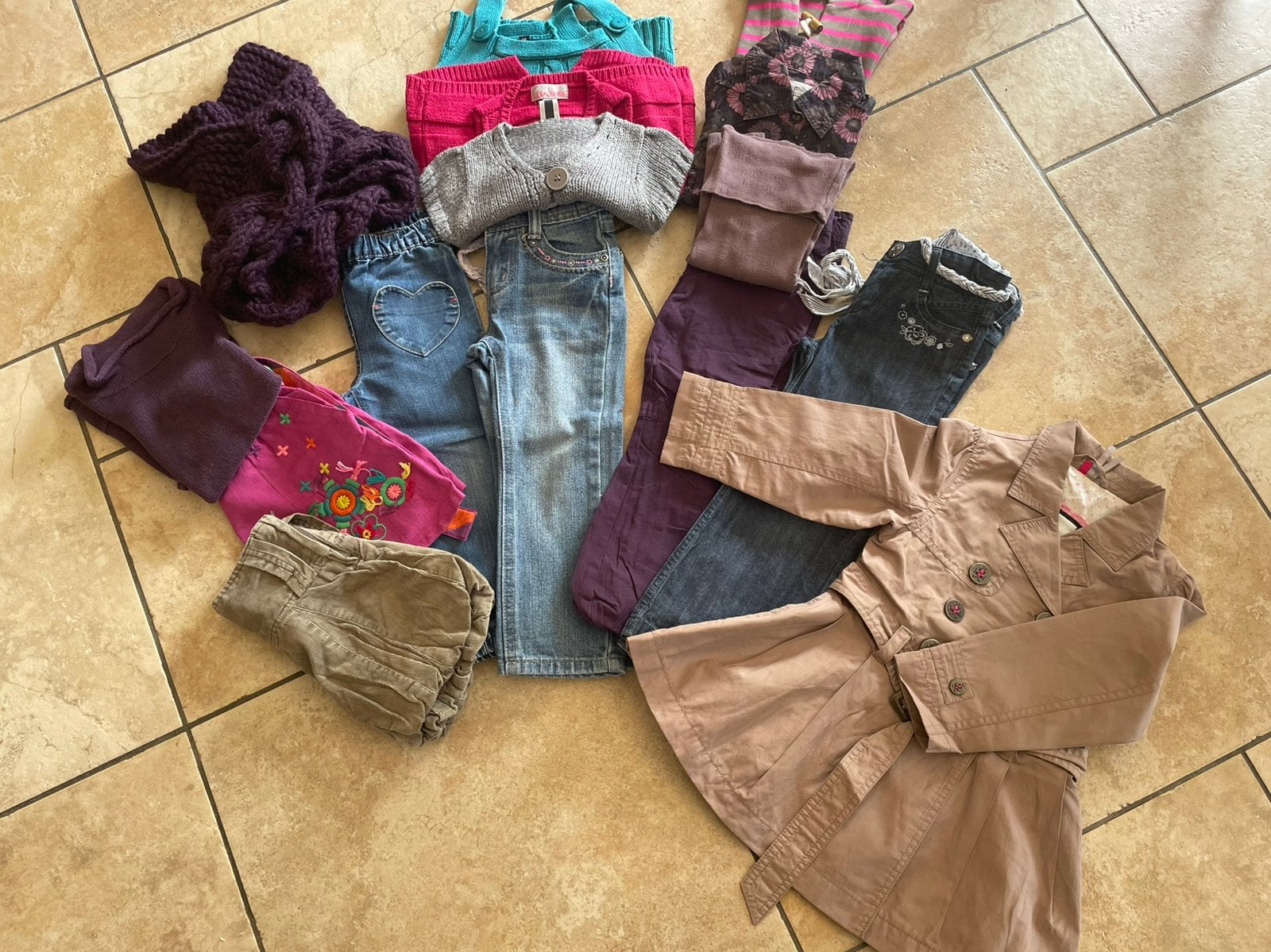 Lot vêtements, Enlèvement ou Envoi, Comme neuf, 104 ou plus petit, Fille