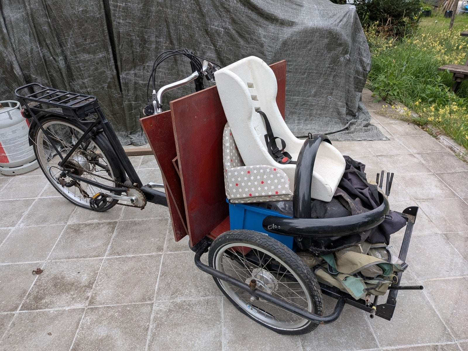 Baboe bakfiets in onderdelen, Vélos & Vélomoteurs, Vélos | Vélos avec bac, Autres marques, Électrique, Frein à tambour, Enlèvement