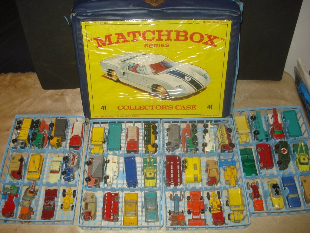 MATCHBOX Ancienne Valisette avec 52 Voitures Lesney, Enlèvement ou Envoi, Utilisé, Voiture