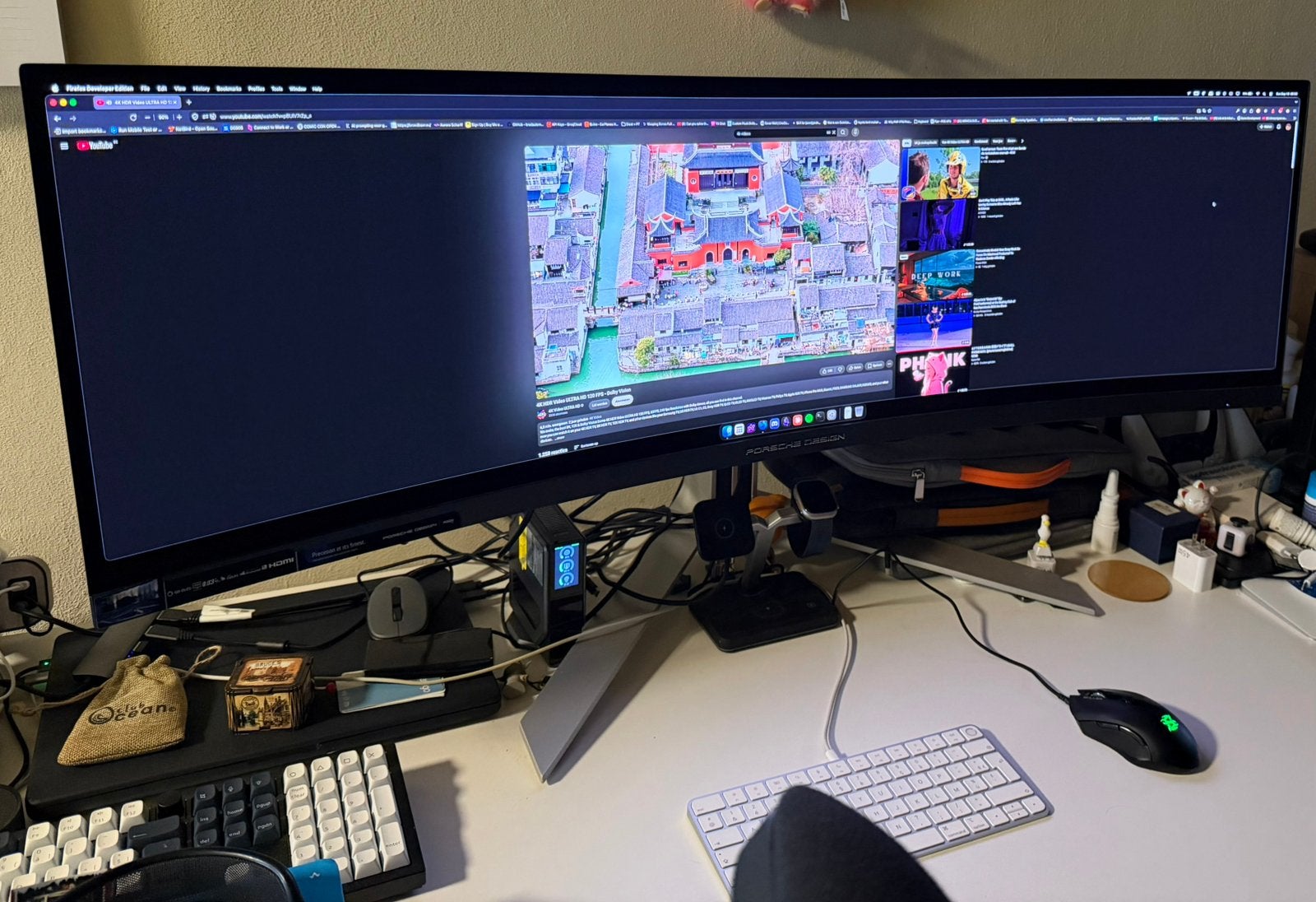 AOC AG493UCX2 Porsche design - 49 pouces, Informatique & Logiciels, Enlèvement ou Envoi, Comme neuf, Ultrawide