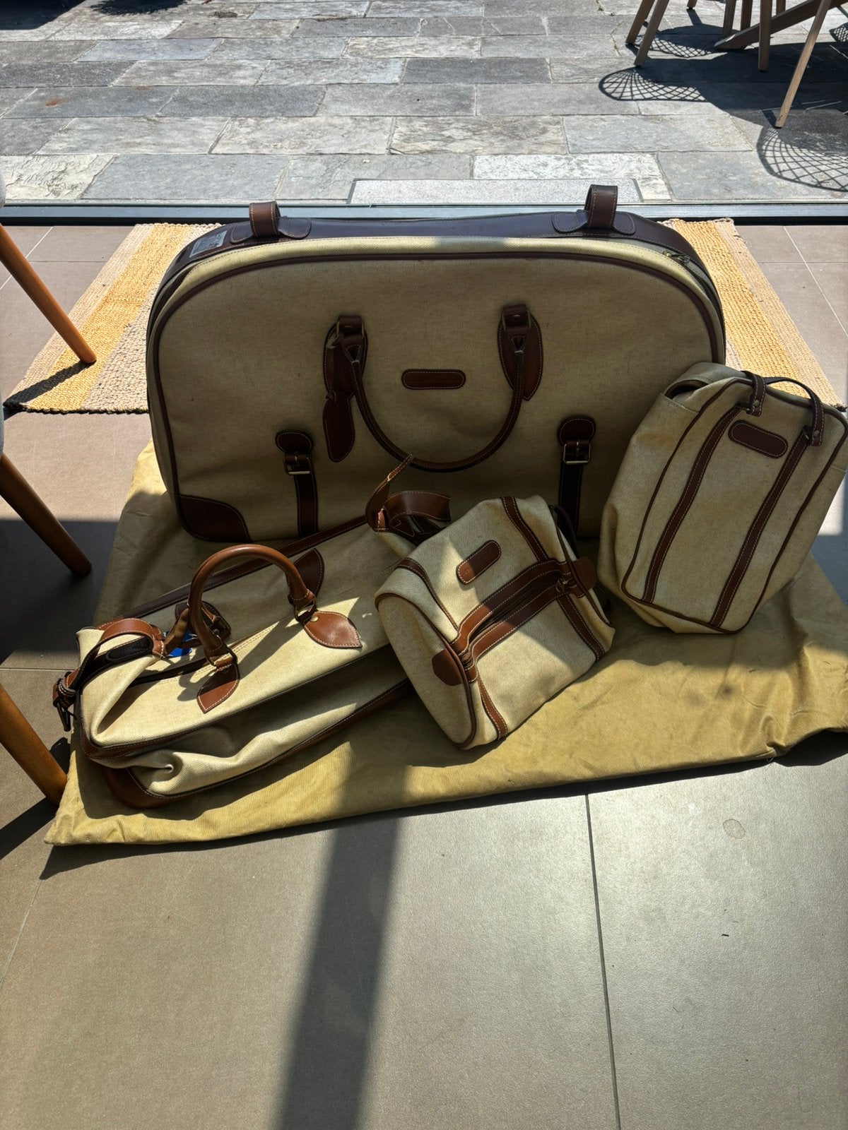 Originele Alfa Romeo GTV Spider 916 Koffersset Canvas Leder, Ophalen of Verzenden, Gebruikt