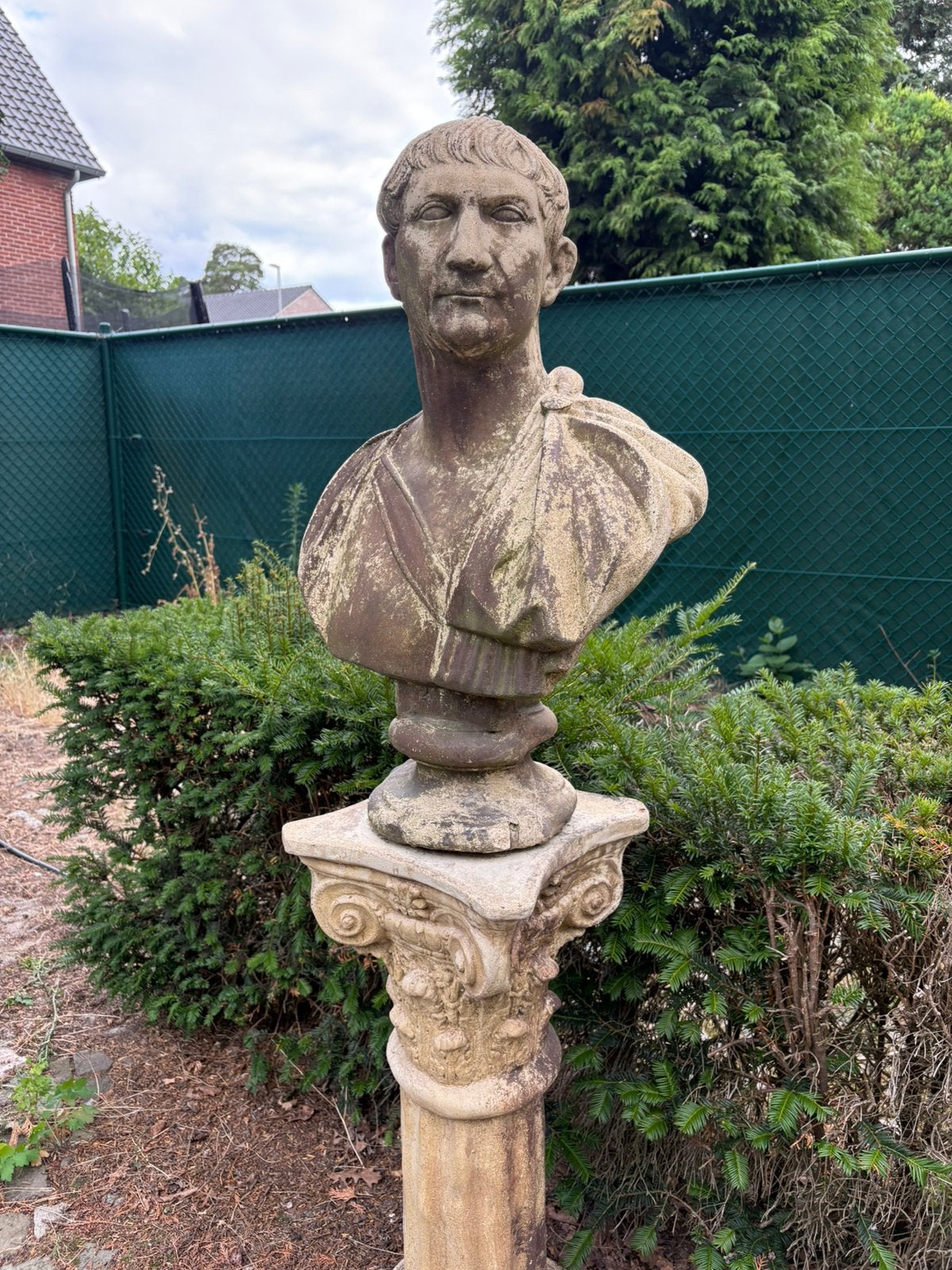 Buste de jardin env. 150 cm, Jardin & Terrasse, Enlèvement, Utilisé, Pierre, Homme