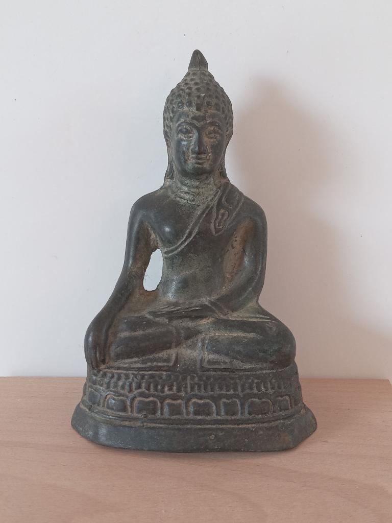 Statue de Bouddha en bronze (AS2), Antiquités & Art, Envoi