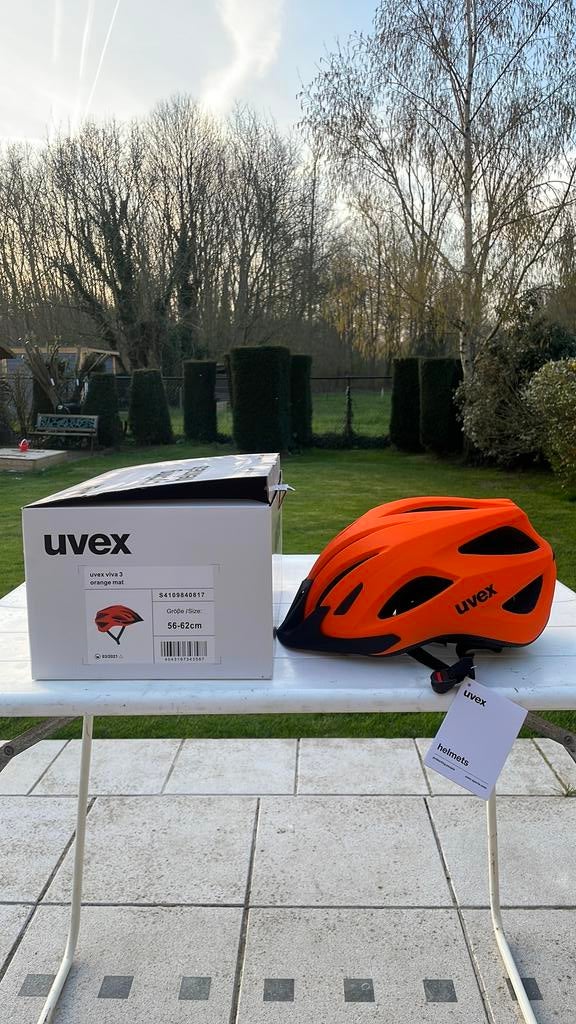 Uvex viva 3 orange mat (nieuw), Fietsen en Brommers, Ophalen, Nieuw