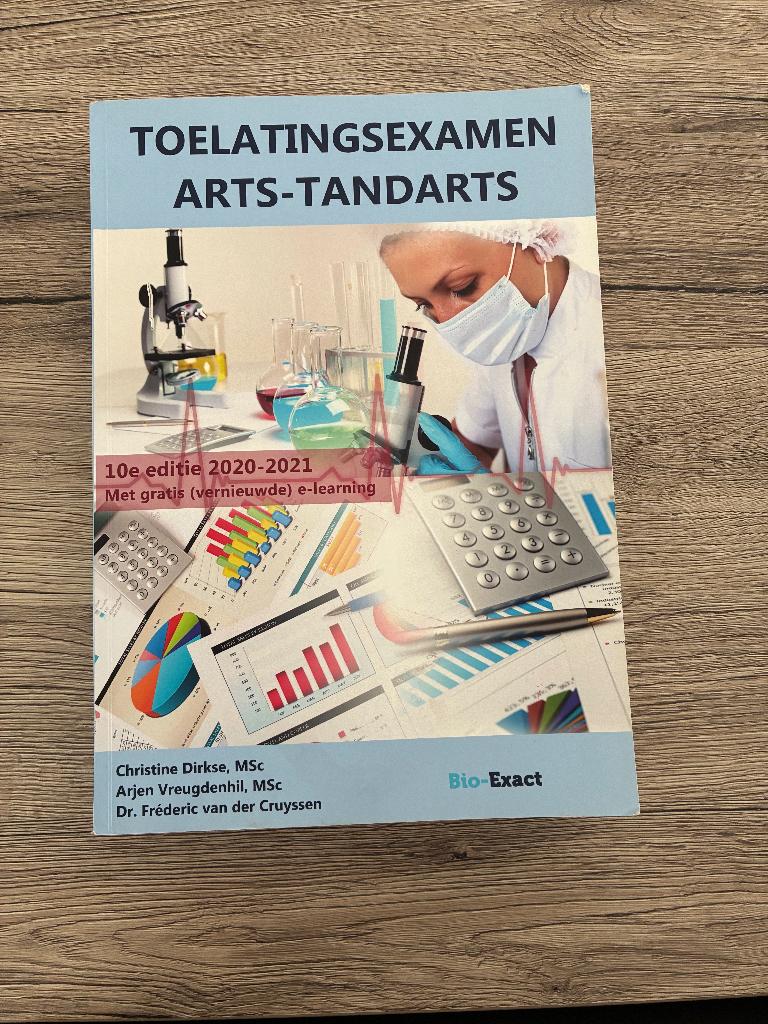 TOEELATINGSEXAMEN ARTS-TANDARTS, Boeken, Ophalen of Verzenden, Gelezen, Hoger Onderwijs