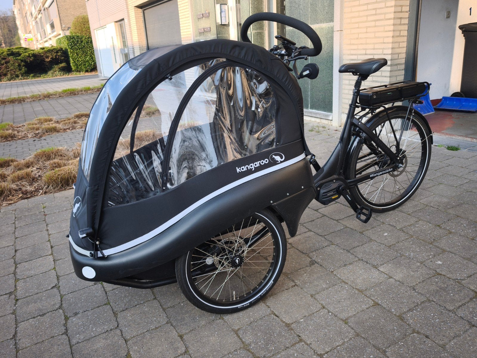 bakfiets zo goed als nieuw, Fietsen en Brommers, Ophalen, 2 kinderen, Schijfrem, Nieuw