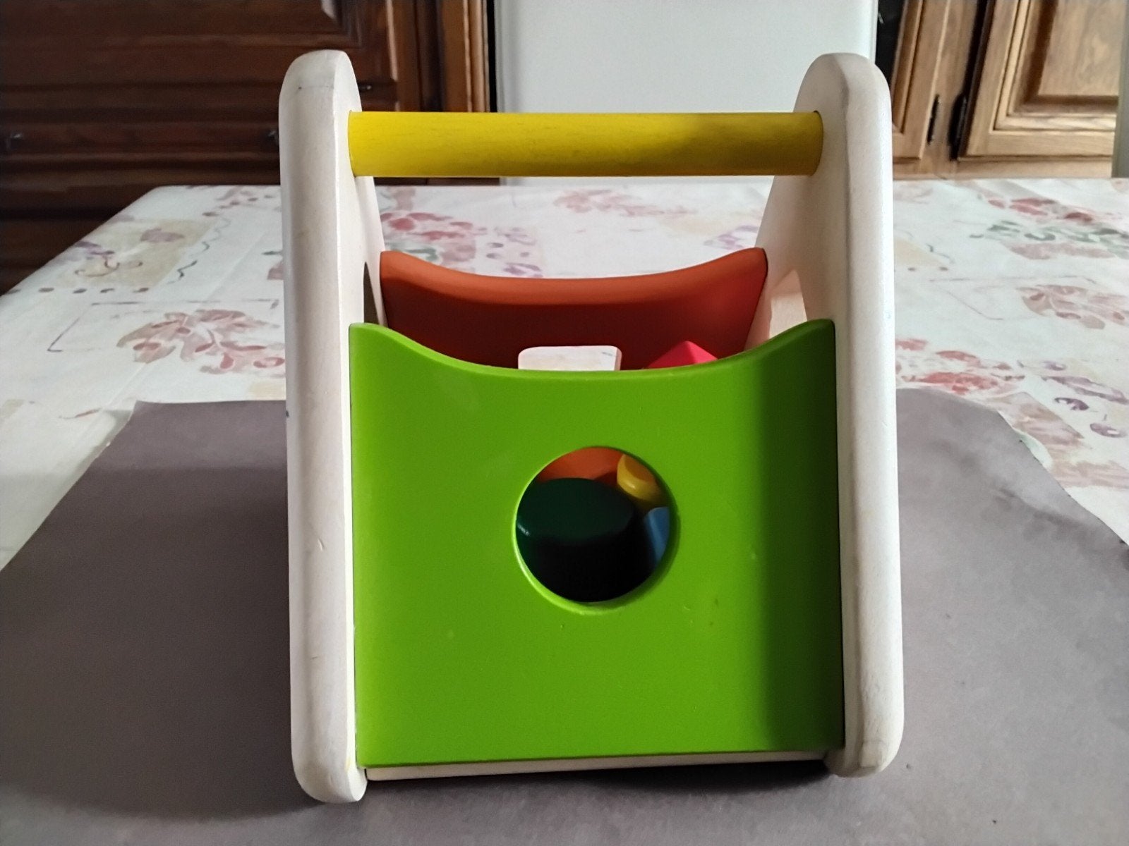 Houten blokken vormdoos, Kinderen en Baby's, Speelgoed | Houten speelgoed, Ophalen, Gebruikt