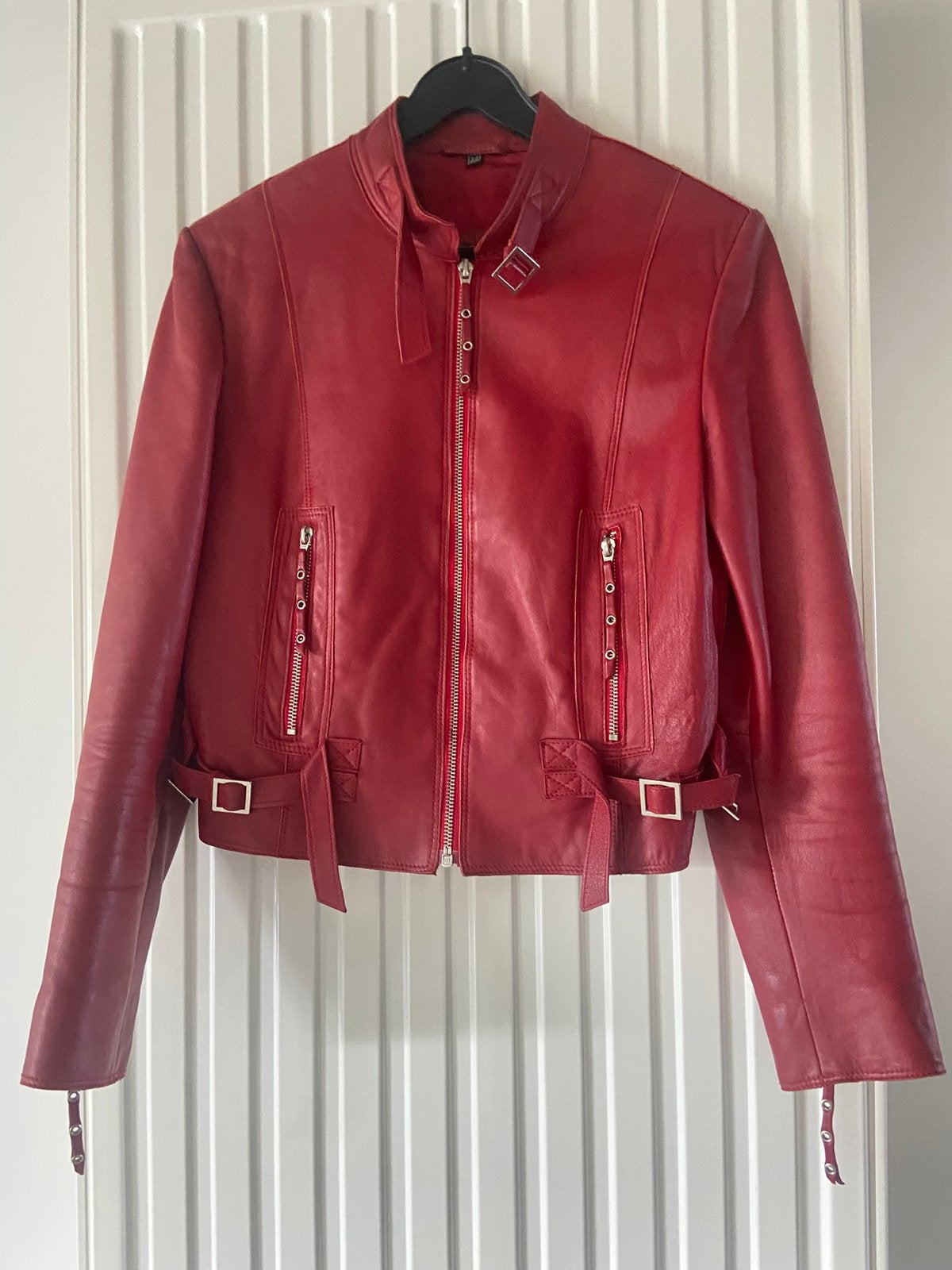 Prachtige bordeaux leren damesjas Ivanir Cuirs maat 34, Kleding | Dames, Ophalen of Verzenden, Gedragen, Maat 34 (XS) of kleiner