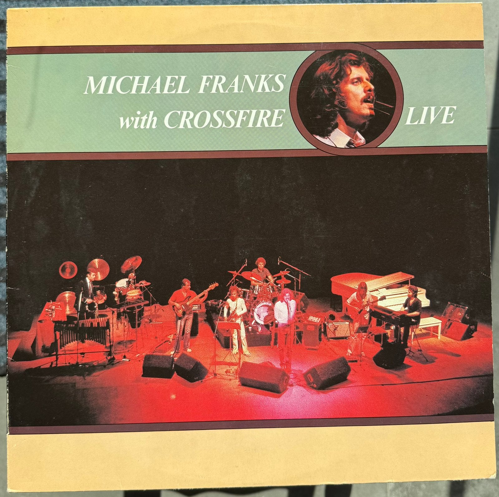 LP Michael Franks (with Crossfire) - Live, Cd's en Dvd's, Vinyl | Jazz en Blues, LP, Gebruikt, Jazz-fusion, Ophalen of Verzenden