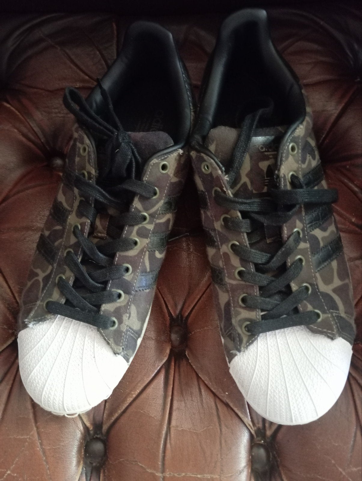 adidas superstar: camouflage sneakers, size: 46, Ophalen of Verzenden, Sneakers
