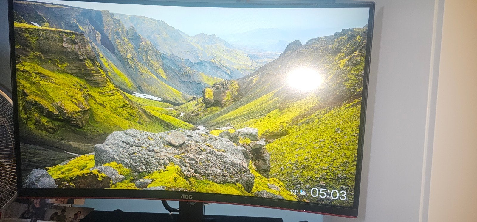 Moniteur incurvé AOC 32 pouces, Informatique & Logiciels, Enlèvement