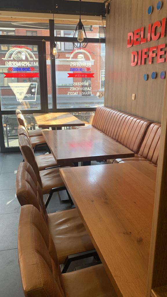 Horeca stoelen echte leer, 20stuks!, Ophalen