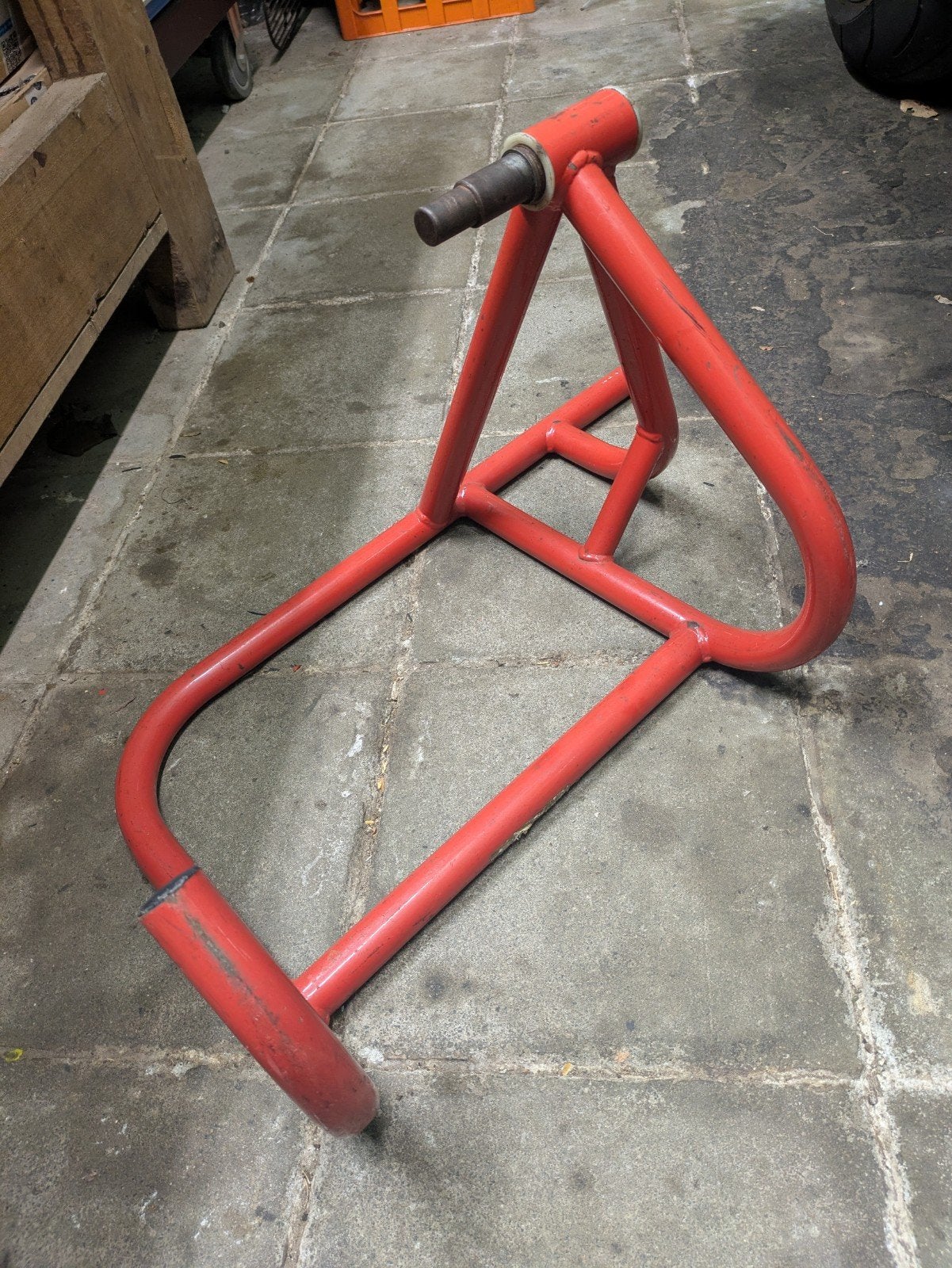 Sterke paddockstand - Ducati (21,7 en 25,7 mm), Ophalen