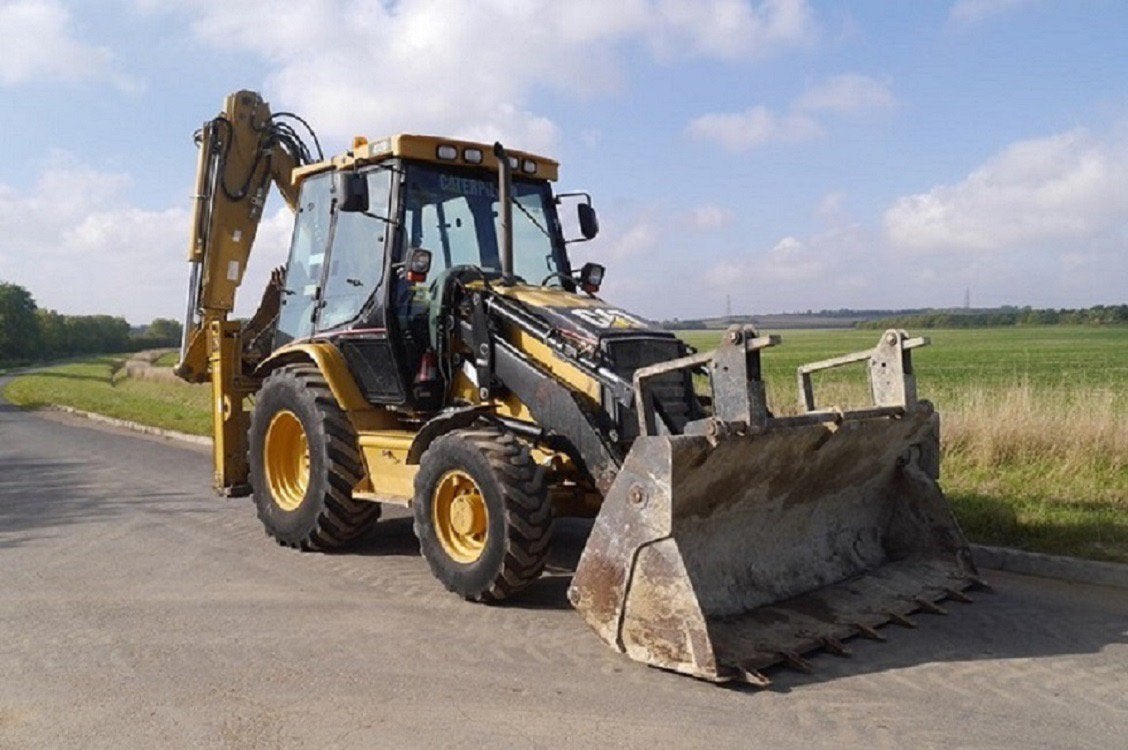 Tractopelle caterpillar 432d, Ophalen of Verzenden, Graafmachine