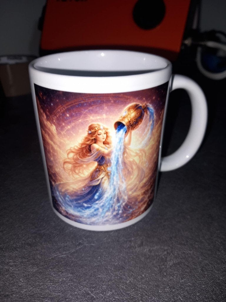 Mug personnalisé Signe Astrologique VERSEAU — Tasse Cadeau, Huis en Inrichting, Keuken | Servies, Keramiek, Nieuw, Ophalen of Verzenden