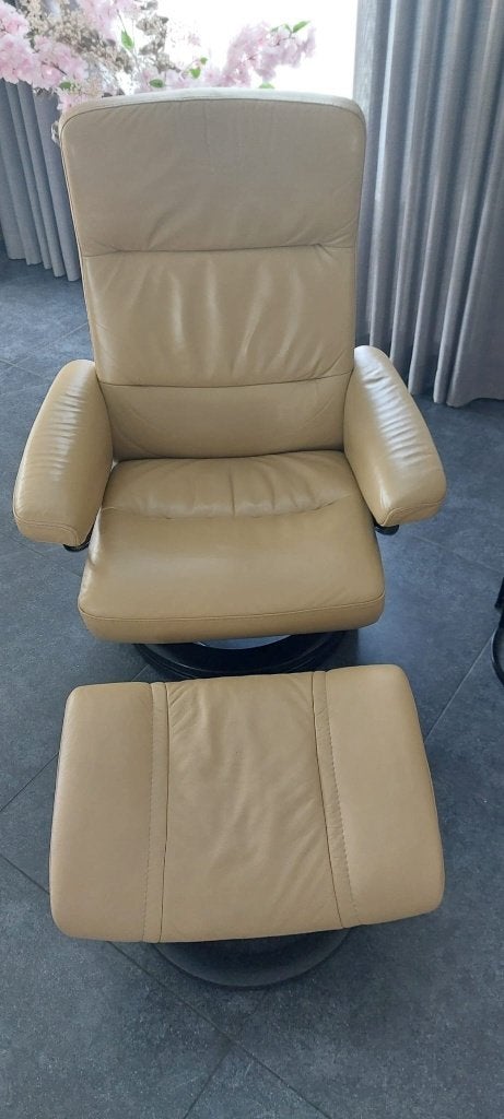 stressless relaxzetel, Ophalen, Gebruikt, Minder dan 75 cm, Leer