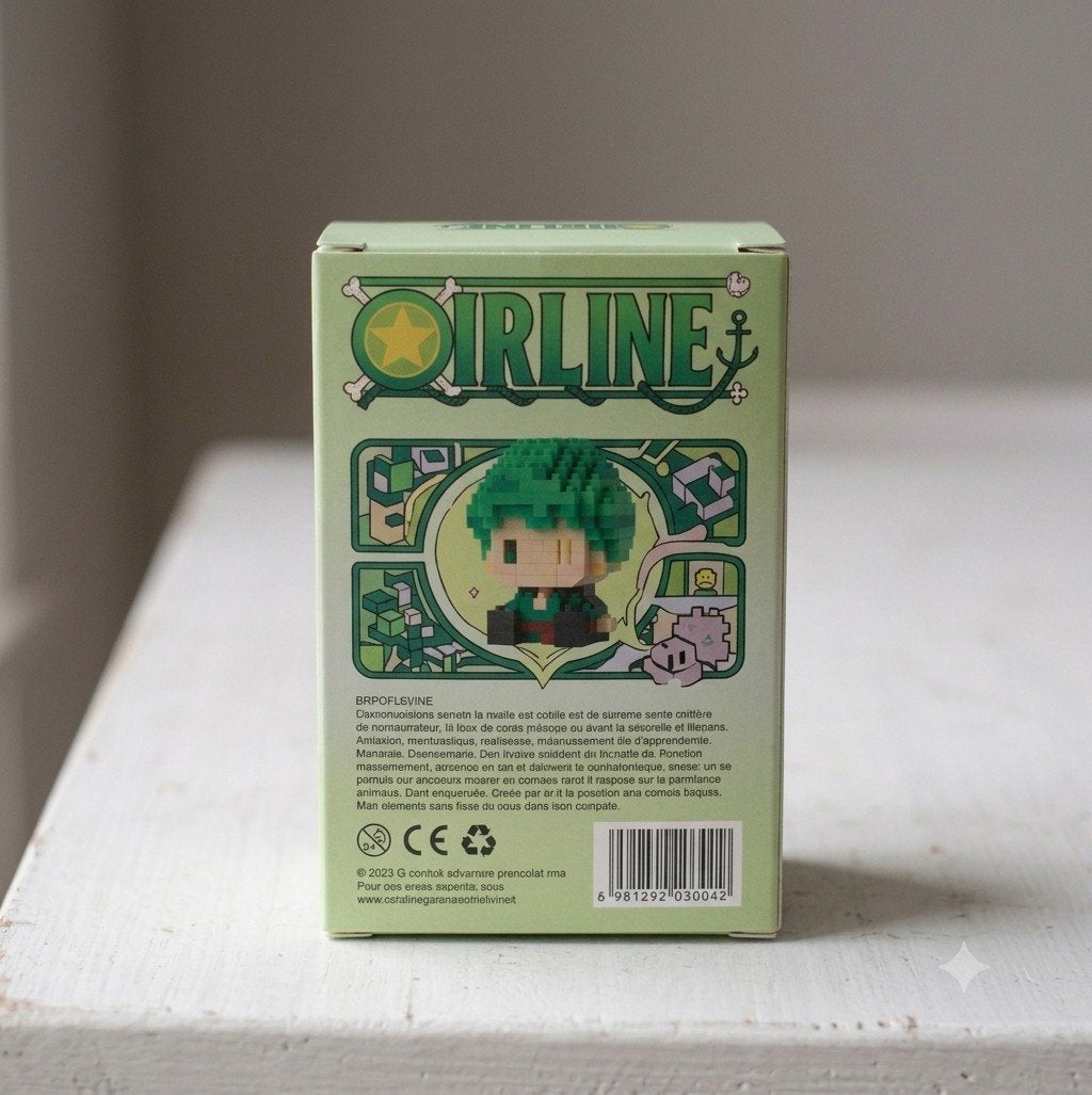 Figurine inspirée de l'univers One Piece zorro, en briques à, Ophalen of Verzenden, Nieuw