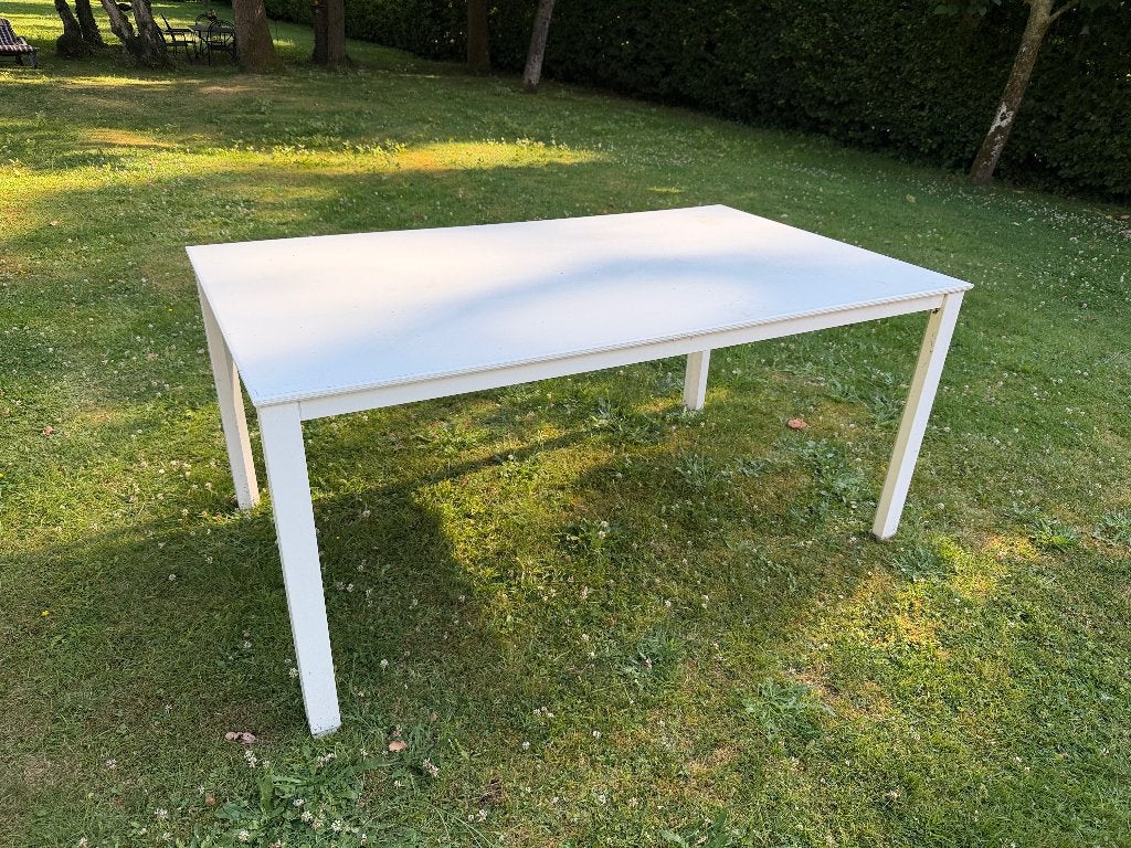 Tuintafel 4 personen, Ophalen, Zo goed als nieuw, Rechthoekig, Kunststof