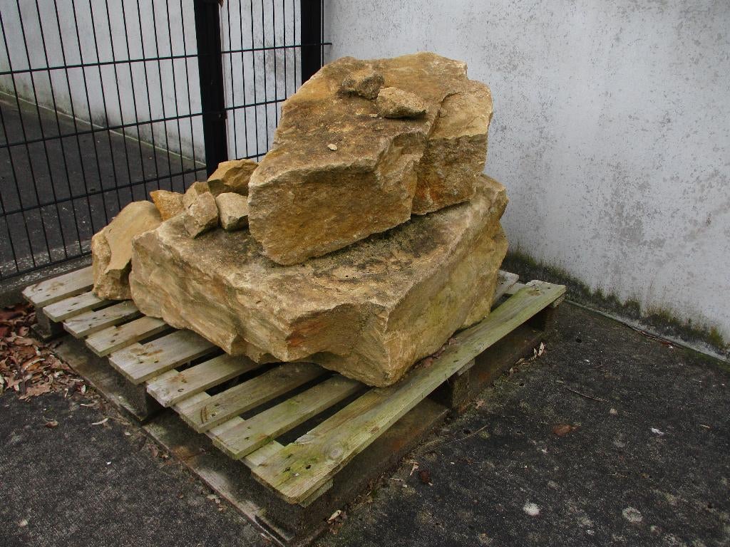 Pallet Natuursteen, Tuin en Terras, Tuinbeelden, Ophalen, Gebruikt, Steen, Overige typen
