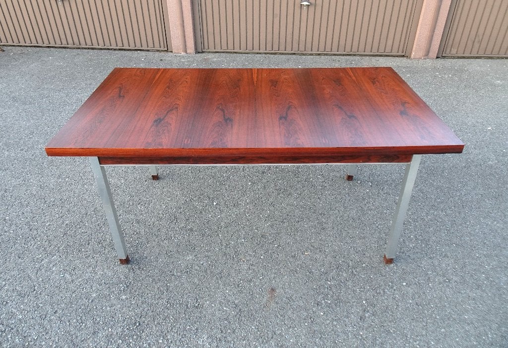 TABLE VINTAGE BELFORM ALFRED HENDRICKX EN BOIS DE ROSE, Antiquités & Art, Enlèvement