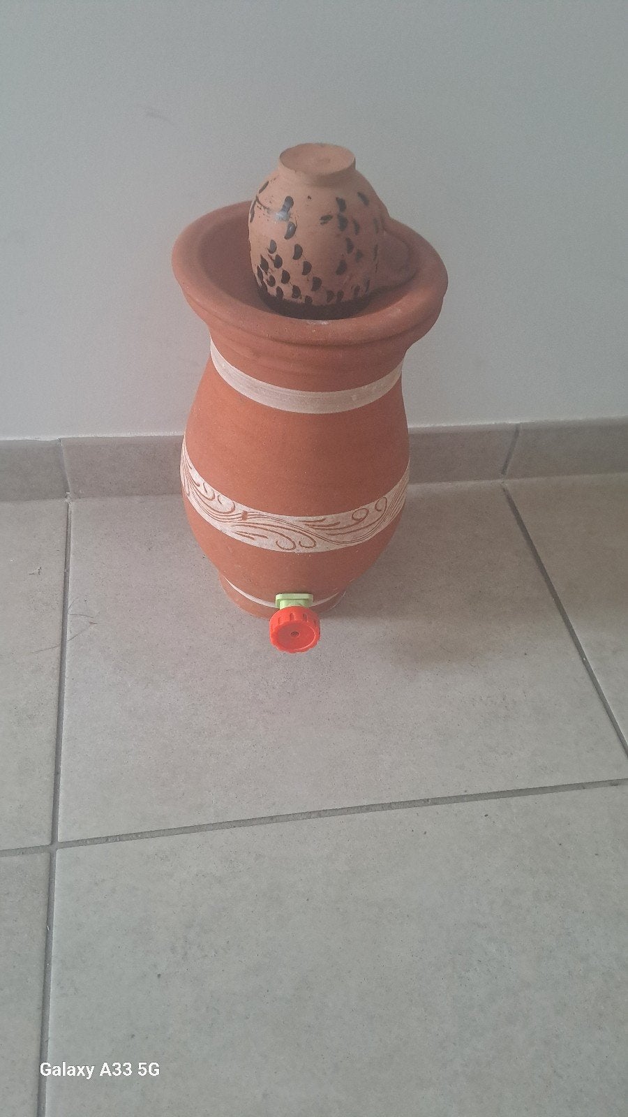 Distribution eau en terre cuite, Enlèvement