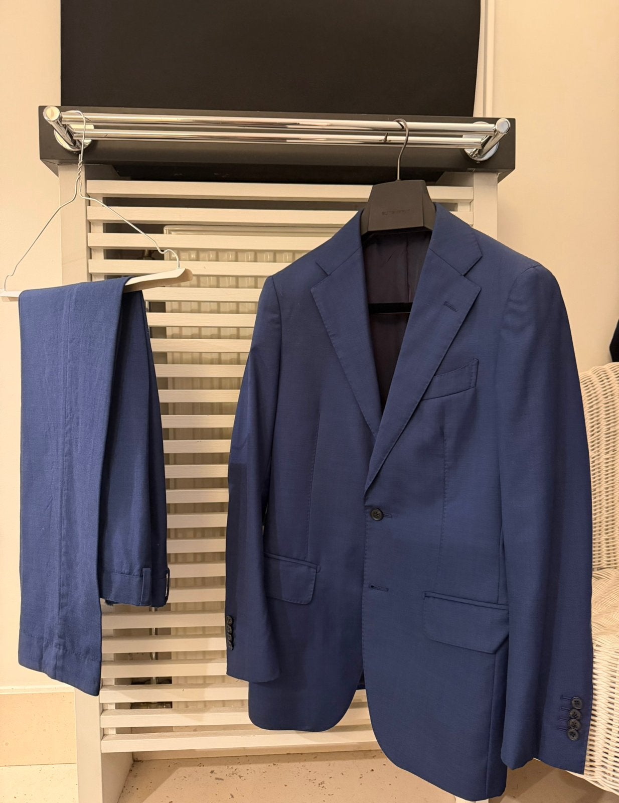Suit Supply Kostuum Pure Wool S110, Kleding | Heren, Ophalen, Gedragen, Overige maten, Blauw