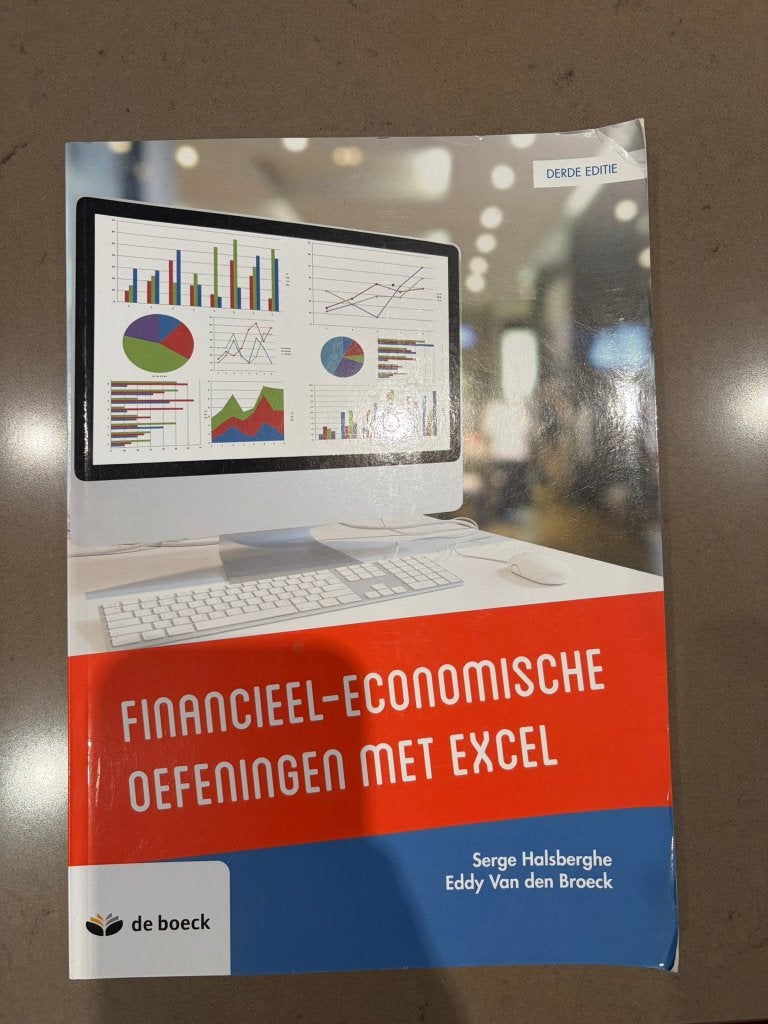 Financieel-economische oefeningen met Excel, Boeken, Ophalen of Verzenden, Zo goed als nieuw, Hogeschool, De Boeck