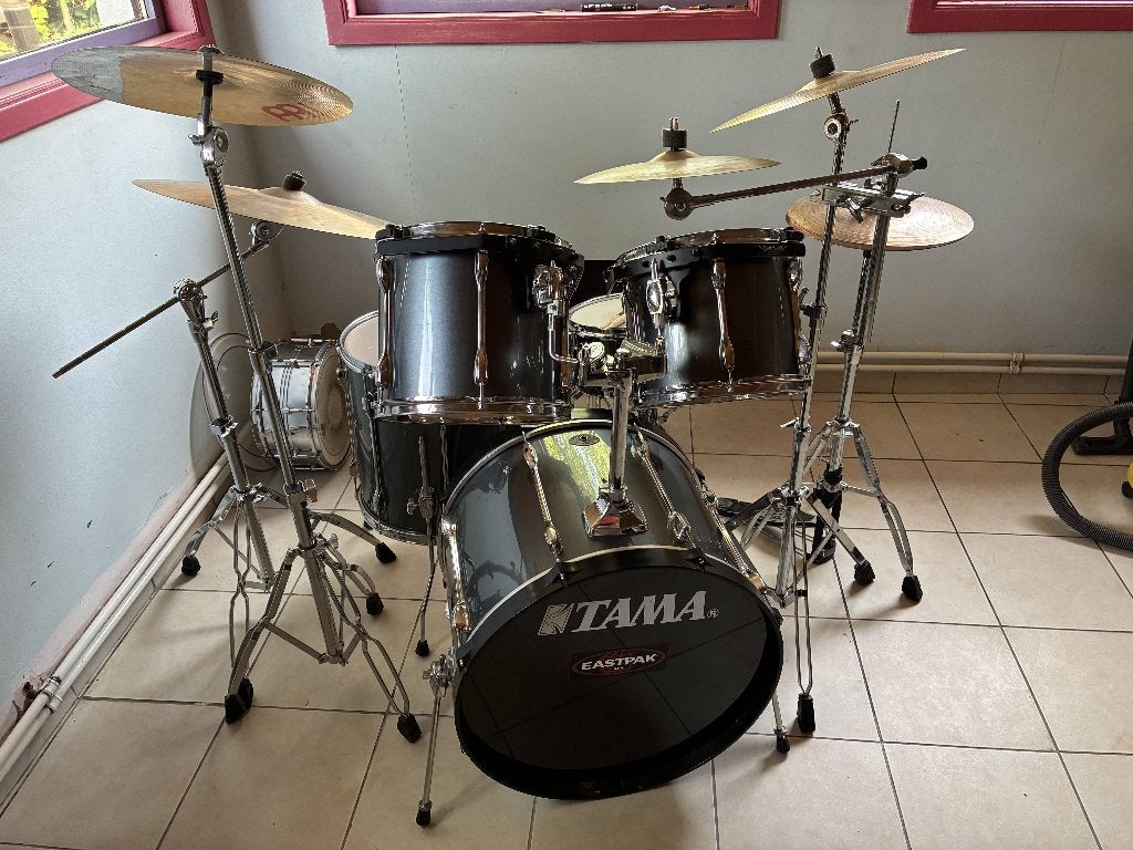 Batterie complète TAMA Rockstar + nombreux accessoires, Muziek en Instrumenten, Ophalen, Gebruikt, Tama