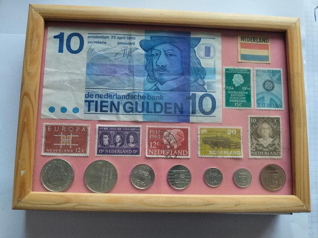 postzegels, munten, Nederland, Ophalen of Verzenden, Setje