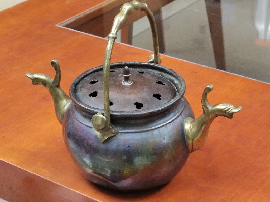 koperen pot middeleeuwse lavabo, Antiek en Kunst, Ophalen of Verzenden, Koper