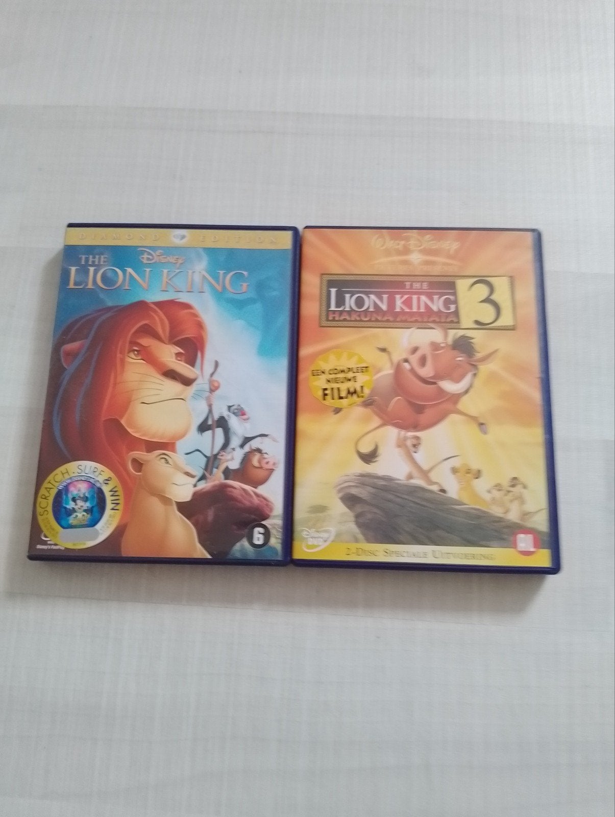 The Lion King - Diamond edition + Lion King 3(2-disc), Europees, Tekenfilm, Speciale editie, Ophalen of Verzenden