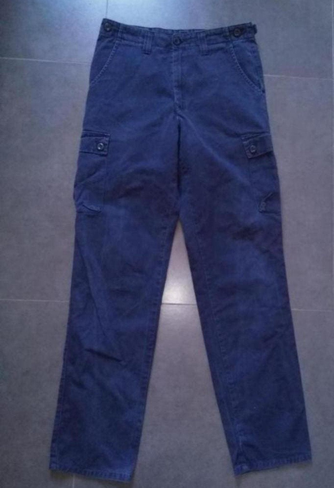cargobroek Aigle (met zijzakken) - 🎀 - maat 40 -> 4€, Blauw, Zo goed als nieuw, Lang, Aigle