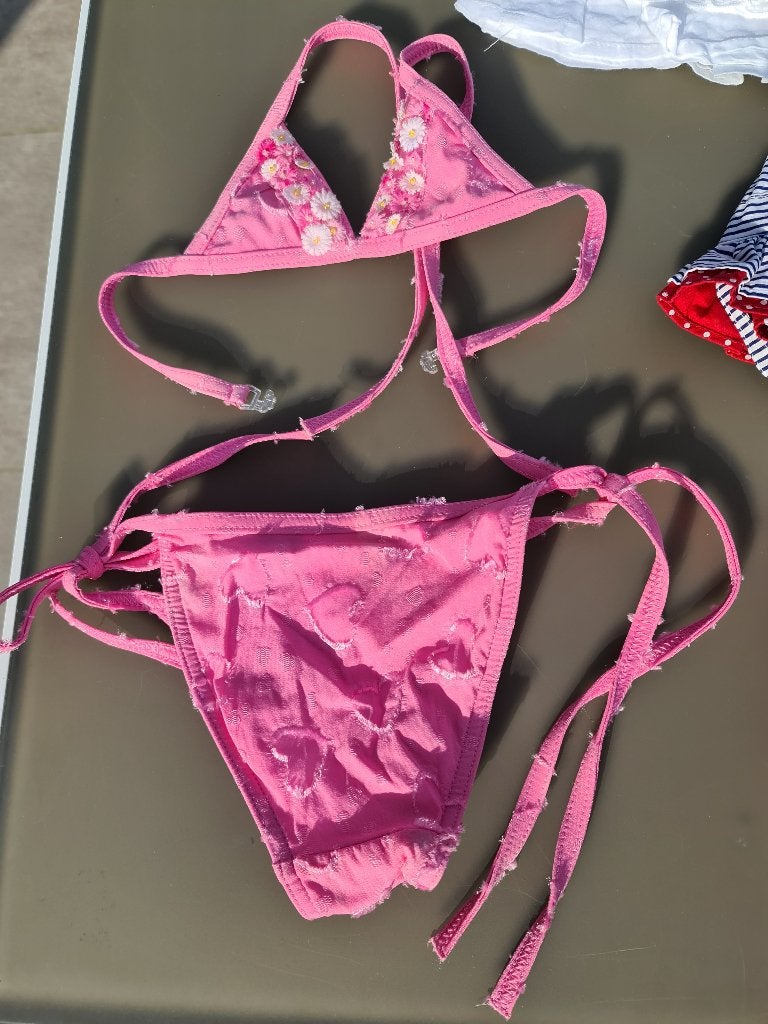 roze bikini, zwembroek, badpak, 92 - 98 cm, Enlèvement, Comme neuf